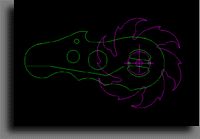 CAD output drawing for CNC